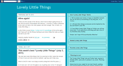 Desktop Screenshot of lovelylittlethings.heatherwardell.com